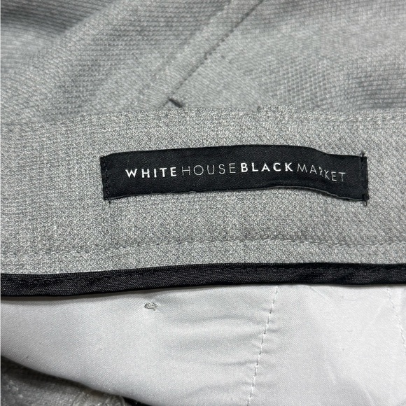 White House Black Market The Boot Gray SailorTrousers Long Fit Size 00L Workwear - Picture 5 of 9